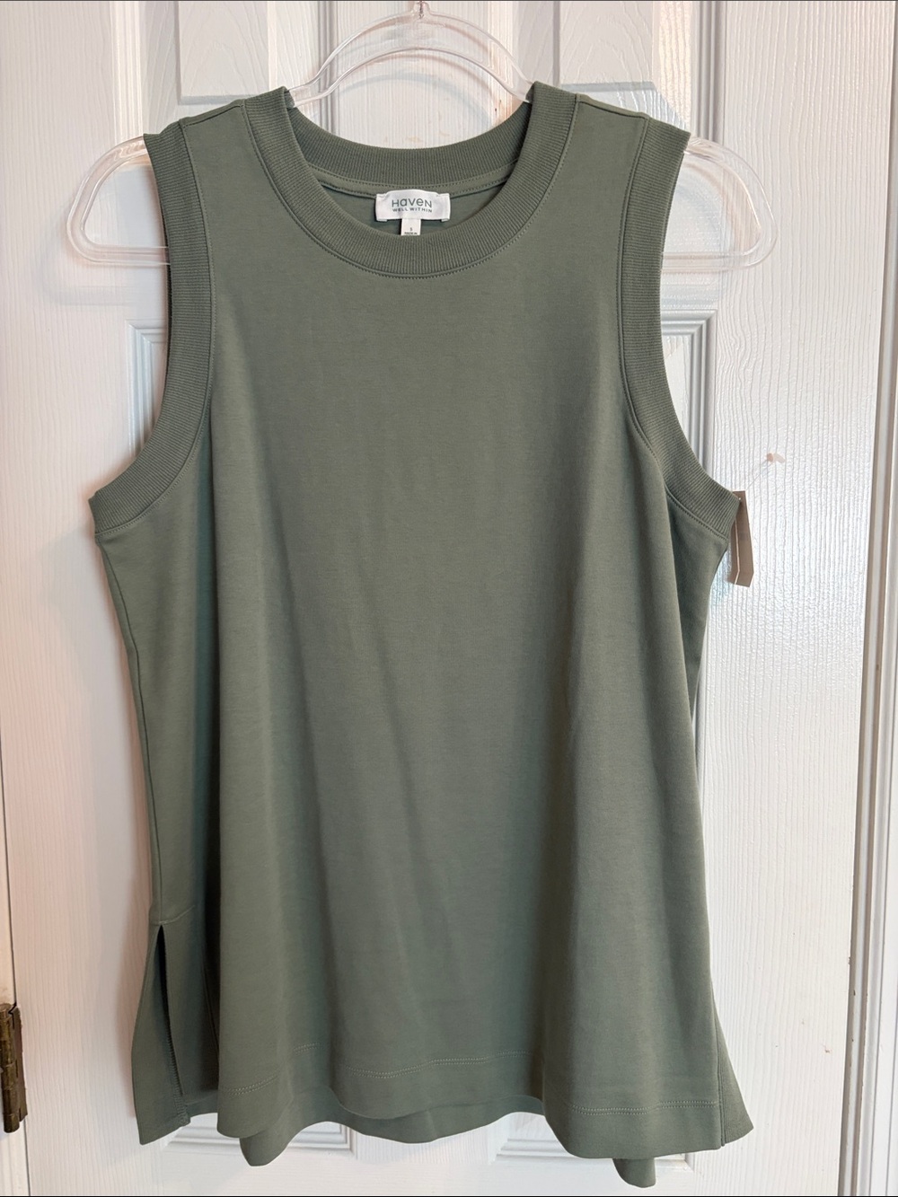 Haven Well Within Women’s Sz Small Organic Cotton Interlock Sleeveless Top - NWT
